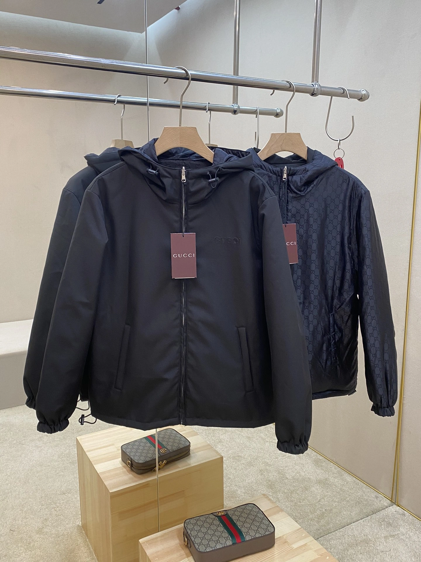 WG.luxury-- 6u33i Linen fabric reversible embroidery LOGO 2Colour item:E-F290A0399-2H